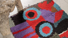 Tapis ZENDACK  - laine et coton noué main - 47 x 71 cm