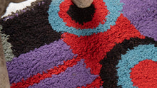 Tapis ZENDACK  - laine et coton noué main - 47 x 71 cm