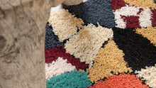 Tapis ZENDACK  - laine et coton noué main - 36 x 60 cm