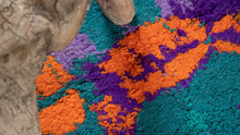 Tapis BERBERE ZENDAK -  100% laine noué main - 46cm x 77cm