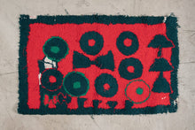 Tapis BERBERE ZENDAK -  100% laine noué main - 54cm x 90cm