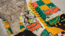 Tapis BERBERE ZENDAK -  100% laine noué main - 57cm x 94cm