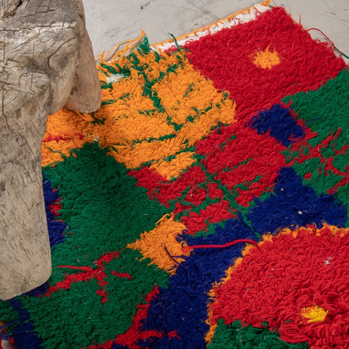 Tapis BERBERE ZENDAK -  100% laine noué main - 55cm x 97cm