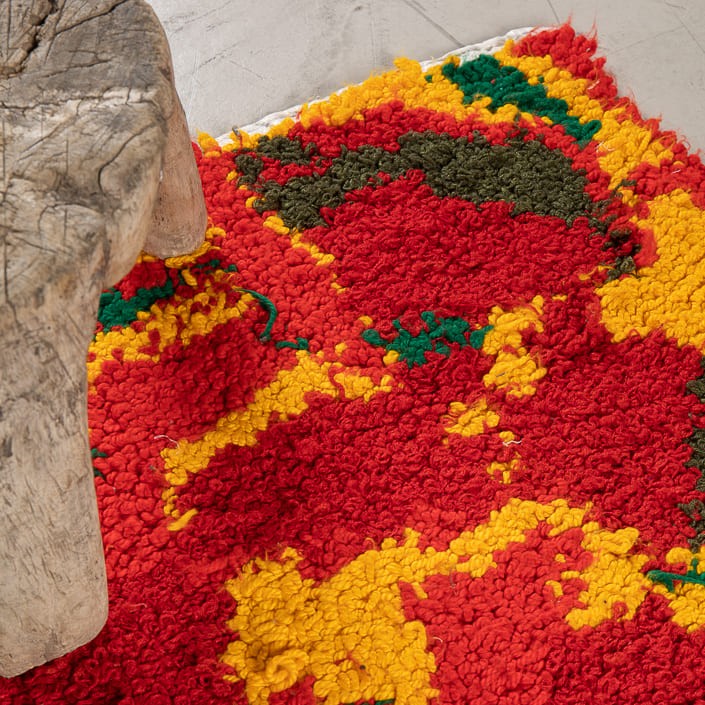 Tapis BERBERE ZENDAK -  100% laine noué main - 51cm x 93cm
