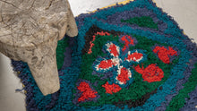 Tapis BERBERE ZENDAK -  100% laine noué main - 64cm x 110cm