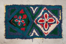 Tapis BERBERE ZENDAK -  100% laine noué main - 64cm x 110cm