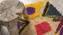 Tapis BERBERE ZENDAK -  100% laine noué main - 66cm x 197cm