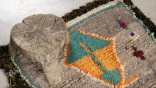 Tapis BERBERE ZENDAK -  100% laine noué main - 90cm x 96cm