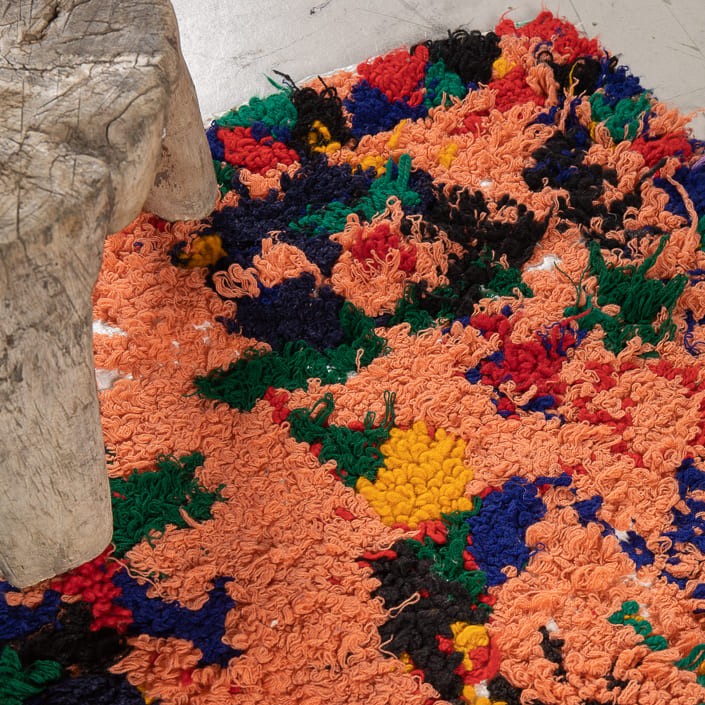 Tapis BERBERE ZINDAK - 100% laine noué main - 55cm x 100cm