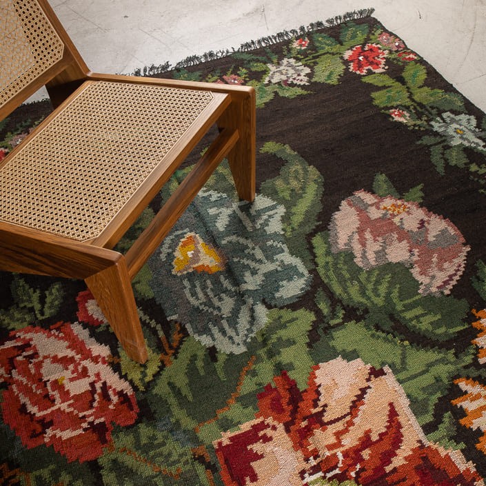 Tapis KILIM MOLDAVE - 100% laine noué main - 190 x 415 cm