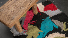 Tapis ZENDACK - laine et coton noué main - 45 x 80 cm