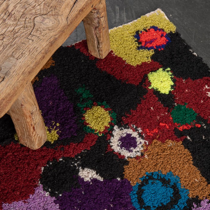 Tapis ZENDACK  - laine et coton noué main - 45 x 70 cm