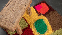 Tapis ZENDACK  - laine et coton noué main - 49 x 79 cm