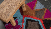 Tapis ZENDACK  - laine et coton noué main - 47 x 73 cm