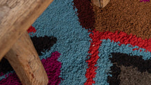 Tapis ZENDACK  - laine et coton noué main - 47 x 73 cm
