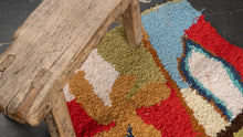 Tapis ZENDACK  - laine et coton noué main - 45 x 76 cm