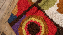 Tapis ZENDACK  - laine et coton noué main - 45 x 76 cm