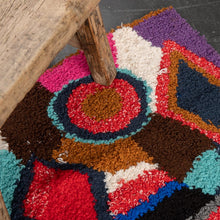 Tapis ZENDACK  - laine et coton noué main - 44 x 77 cm