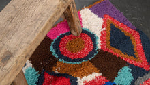 Tapis ZENDACK  - laine et coton noué main - 44 x 77 cm