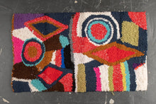 Tapis ZENDACK  - laine et coton noué main - 44 x 77 cm