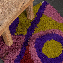 Tapis ZENDACK  - laine et coton noué main - 39 x 80 cm
