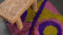 Tapis ZENDACK  - laine et coton noué main - 39 x 80 cm