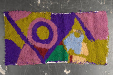 Tapis ZENDACK  - laine et coton noué main - 39 x 80 cm
