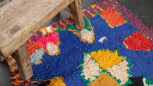 Tapis BERBERE ZENDAK -  100% laine noué main - 52cm x 93cm