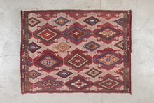 Tapis KILIM KARAPINAR - 100% laine noué main - 119 x 154 cm