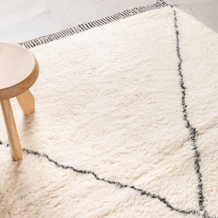 Tapis NEW BENI OUARAIN - 100% laine noué main - 315cm x 435cm