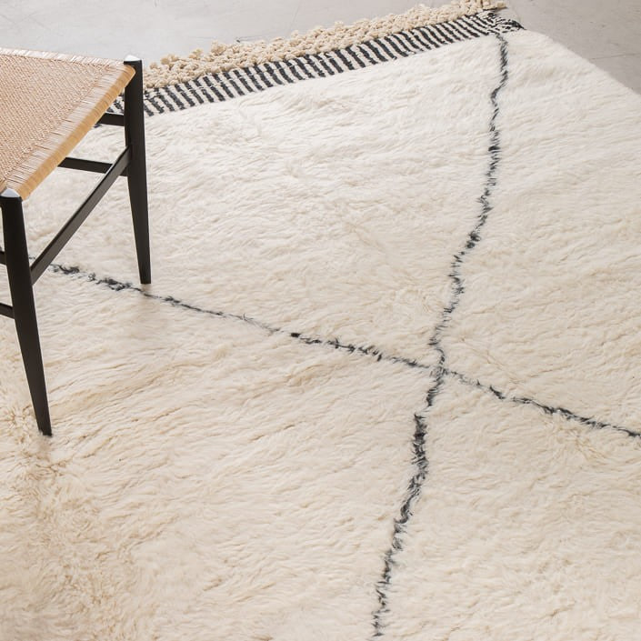 Tapis NEW BENI OUARAIN - 100% laine noué main - 305cm x 410cm