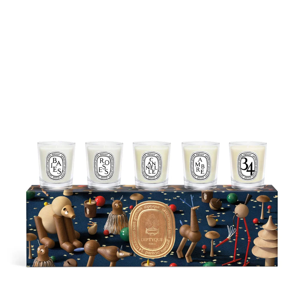 Coffret de cinq bougies miniatures - Édition Noël 2026