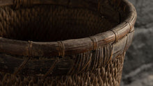 Panier à poisson ancien - Rotin tressé