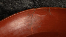 Plat en bambou ancien laqué orange - Birmanie
