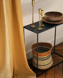 Set de 3 bougeoirs Nox en fer martelé - H19cm, H23cm & H29cm