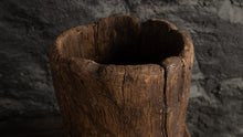 COUPE ANCIENNE - BOIS EXOTIQUE ANCIEN - MAURITANIE - Ø20cm x H 33cm