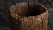 COUPE ANCIENNE - BOIS EXOTIQUE ANCIEN - MAURITANIE - Ø20cm x H 33cm
