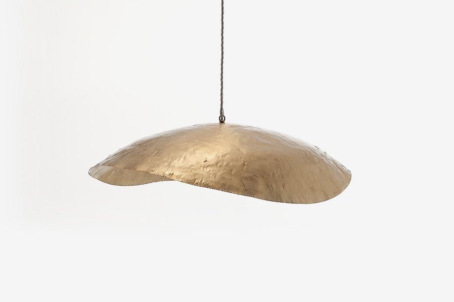 SUSPENSION BRASS 95 | ø 80cm | PUISSANCE MAX. 18 W | E27 | LAITON MARTELE MAT