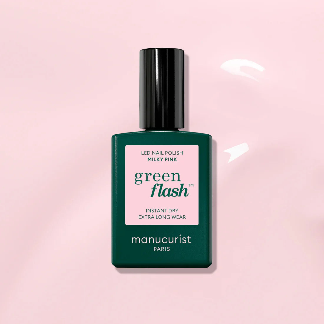 Vernis Green Flash semi-permanent - Milky pink