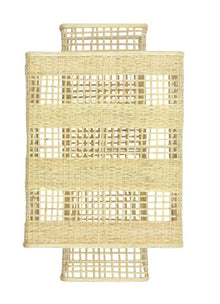Applique ION, 21cm x 15cm x H25cm, E27, BAMBOU