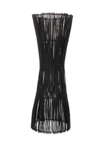 LAMPE A POSER HALO | ROTIN | 25cm x H71cm | E27 | NOIR