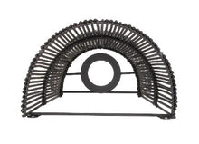APPLIQUE HALO | ROTIN | 20cm x 13cm x H28cm | E27 | NOIR