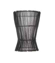 APPLIQUE HALO | ROTIN | 20cm x 13cm x H28cm | E27 | NOIR