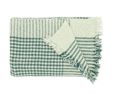 PLAID PIED DE POULE| 140cm x 200cm | 100% KHADI COTON | CYPRES