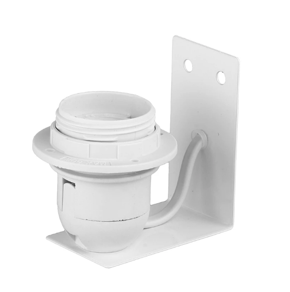 SUPPORT ELECTRIFIE | METAL | POUR APPLIQUE MURALE | 7 cm | BLANC