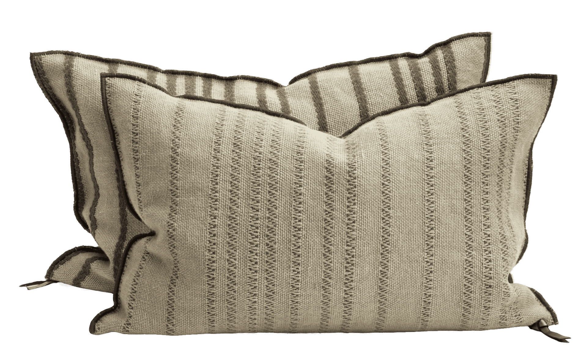Taille non déclinées - Coussin vice versa - Toile de Myre - Écorce