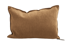 Coussin VICE VERSA, Toile TUFTEE up-cyclée, 40cm x 60cm, KAKI