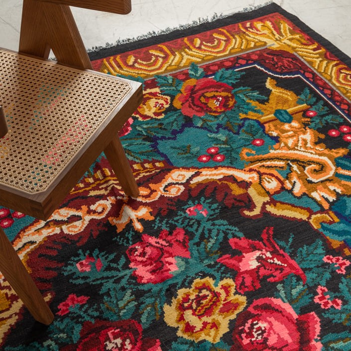 KILIM MOLDAVE - - 100% laine noué main - 227 x 348 cm