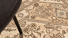TAPIS VINTAGE ANCIEN TABAN | LAINE AVEC TRAME COTON | 249cm x 331cm