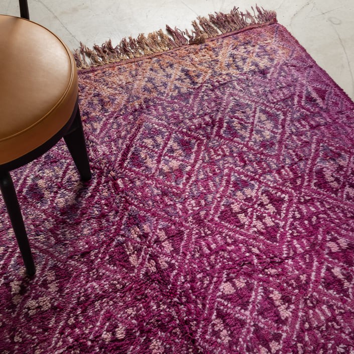 Tapis BOUJAD ANCIEN  - 100% laine noué main -  170cm x 350cm